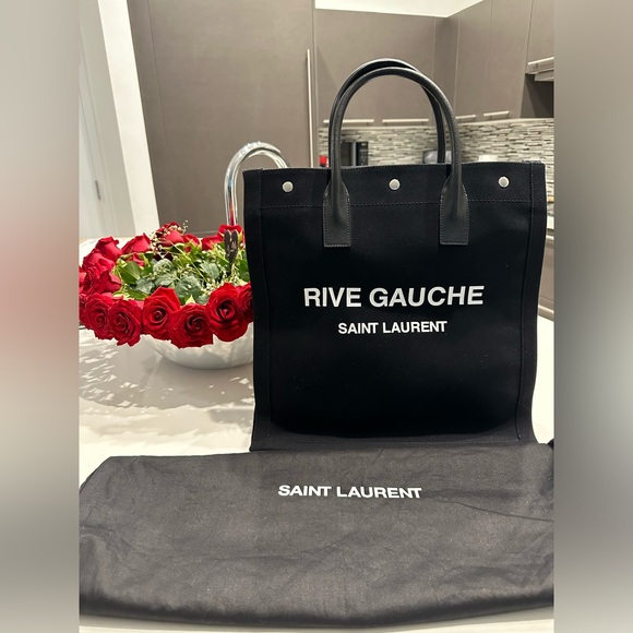 Authentic Saint Laurent Rive Gauche Tote Bag - Picture 2 of 7